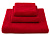 Набор махровых полотенец TJ из 3-х штук (40*70, 50*90, 70*140 см.). Пл. 400 гр. Цвет - Красный. - фото