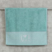 Махровое полотенце Abu Dabi 50*90 см., цвет - мятный (0441), плотность 600 гр., 2-я нить. - фото