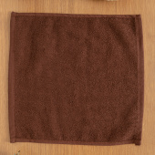 Махровая салфетка осибори Sandal "оптима", 30*30 см., плотность 380 гр., цвет - коричневый - фото