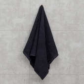 Махровое полотенце Sandal "оптима" 50*90 см., плотность - 380 гр., цвет - черный - фото