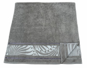 Махровое полотенце Abu Dabi 70*140 см., цвет - серый (0486), плотность 500 гр., 2-я нить. - фото