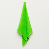 Махровое полотенце 70*140 см., цвет - зеленый, "люкс". - фото