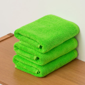 Набор махровых полотенец Sandal "люкс" 50*90 см., цвет - зеленый, пл. 450 гр. - 3 шт. - фото