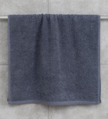 Махровое полотенце 40*70 см., цвет- серый, "люкс". - фото