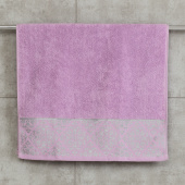 Махровое полотенце Abu Dabi 50*90 см., цвет - светло-фиолетовый (0430), плотность 500 гр., 2-я нить. - фото