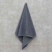 Махровое полотенце Sandal "оптима" 50*90 см., плотность 380 гр., цвет - серый - фото