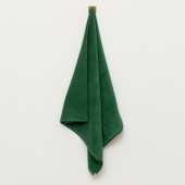 Махровое полотенце Sandal "люкс" 70*140 см., цвет - темно-зеленый. - фото