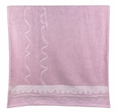 Махровое полотенце Abu Dabi 70*140 см., цвет - пепельно-розовый (0501), плотность 500 гр., 2-я нить. - фото