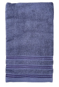 Махровое полотенце Abu Dabi 50*90 см., цвет - "акула" (Dilbar), плотность 450 гр., 2-я нить. - фото