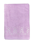 Махровое полотенце Abu Dabi 70*140 см., цвет -  светло-сиреневый (0408), плотность 500 гр., 2-я нить. - фото