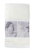 Махровое полотенце Abu Dabi 50*90 см., цвет - молочный (0485), плотность 550 гр., 2-я нить. - фото