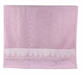 Махровое полотенце Abu Dabi 50*90 см., цвет - пепельно-розовый (0501), плотность 500 гр., 2-я нить. - фото