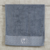 Махровое полотенце Abu Dabi 70*140 см., цвет - синяя бирюза (0441), плотность 550 гр., 2-я нить. - фото