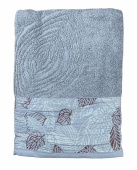 Махровое полотенце Abu Dabi 70*140 см., цвет - серый (511), плотность 550 гр., 2-я нить. - фото