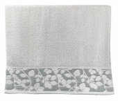 Махровое полотенце Abu Dabi 50*90 см., цвет - пепельный (0494), плотность 600 гр., 2-я нить. - фото
