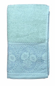Махровое полотенце Abu Dabi 50*90 см., цвет - бледно зеленый  (0433), плотность 500 гр., 2-я нить. - фото