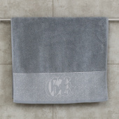 Махровое полотенце Abu Dabi 50*90 см., серо-голубой (0441), плотность 600 гр., 2-я нить. - фото