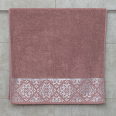 Махровое полотенце Dina Me (QD-0430) 70х140 см., цвет - Пыльная роза, плотность 500 гр. - фото