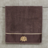 Махровое полотенце Abu Dabi 70*140 см., цвет - ореховый (0461), плотность 600 гр., 2-я нить. - фото