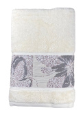 Махровое полотенце Abu Dabi 70*140 см., цвет - молочный (0485), плотность 550 гр., 2-я нить. - фото