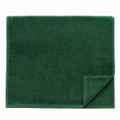Махровое полотенце "люкс" 30*50 см., цвет - темно-зеленый. - фото