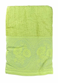 Махровое полотенце Abu Dabi 50*90 см., цвет - салатовый (0493), плотность 550 гр., 2-я нить. - фото