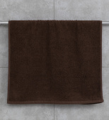 Махровое полотенце 40*70 см., цвет - коричневый, "люкс". - фото