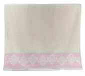 Махровое полотенце Abu Dabi 50*90 см., цвет - молочный (0434), плотность 500 гр., 2-я нить. - фото