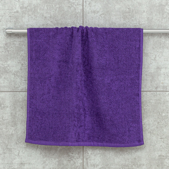 Набор махровых полотенец Sandal "люкс" 50*90 см., цвет - фиолетовый, пл. 450 гр. - 3 шт. - фото