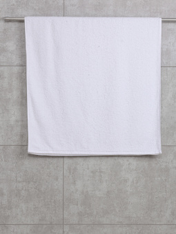 Набор махровых полотенец Sandal "оптима" 70*140 см., цвет - белый, пл. 380 гр. - 2 шт. - фото