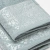 Набор махровых полотенец Dina Me из 2-х шт. (50*90 и 70*140 см.), цвет - Серо-голубой (QD-0430), плотность 500 гр. - фото