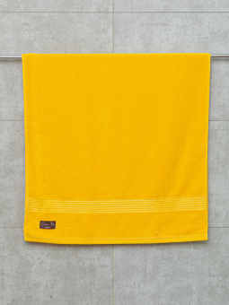 Махровое полотенце Dina Me (NOTA ) 70х140 см., цвет - Лимонный, плотность 450 гр. - фото