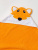 Полотенце-уголок SANDAL детское для купания "лиса", 100*100 см., цвет - оранжевый - фото