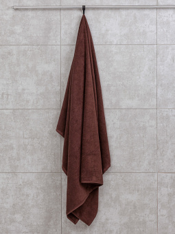 Махровое полотенце "пляжное" Sandal "люкс" 100*180 см., цвет - коричневый, плотность 420 гр. - фото
