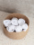 Набор махровых салфеток осибори Sandal "оптима" 30*30 см., цвет - белый, плотность 380 гр. - 6 шт - фото