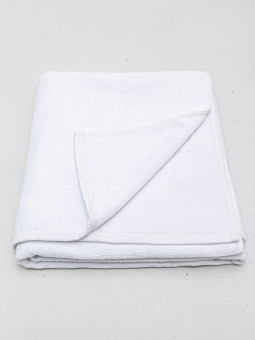 Большое (пляжное) махровое полотенце 100х150 см. Sandal «Люкс», плотность - 420 гр., цвет - белый - фото