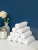 Набор махровых салфеток осибори "люкс" 30*30 см., цвет - белый, пл. 450 гр. - 10 шт. - фото