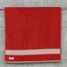 Махровое полотенце Abu Dabi 70*140 см., цвет - красный  (Germany), плотность 500 гр., 2-я нить.