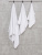 Набор махровых полотенец "люкс" из 3-х штук (40*70, 50*90, 70*140 см.). Цвет - Белый. - фото