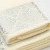 Набор махровых полотенец Dina Me из 2-х шт. (50*90 и 70*140 см.), цвет - Молочный (QD-0430), плотность 500 гр. - фото