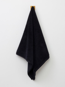 Махровое полотенце Sandal "SuperSoft" 50*100 см., цвет - черный, пл. 500 гр. - фото