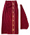 Набор для сауны женский 100% хлопок (парео 95*130 см. + чалма), бордовый - фото
