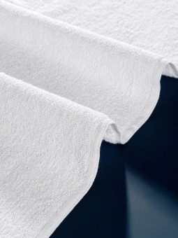 Махровое полотенце 40*70 см., белое, "люкс". - фото