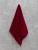 Махровое полотенце 40*70 см., цвет - бордовый, "люкс". - фото