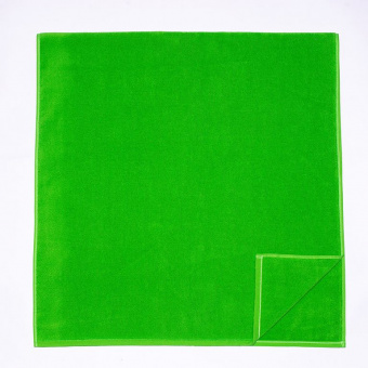 Махровое полотенце "люкс" 70*140 см., зеленое, 450 гр., 2-я нить. - фото