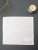 Махровая салфетка осибори Sandal люкс 30*30 см., цвет - белый, плотность - 400 гр. - фото