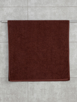 Махровое полотенце Sandal "оптима" 70*140 см., плотность 380 гр., цвет - коричневый - фото