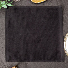 Махровая салфетка осибори Sandal "premium" 30*30 см., цвет - черный