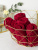 Набор махровых салфеток осибори "люкс" 30*30 см., цвет - бордовый, пл. 450 гр. - 6 шт. - фото