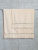 Набор махровых полотенец Dina Me из 2-х шт. (50*90 и 70*140 см.), цвет - Cream (QD-0537), плотность 550 гр. - фото